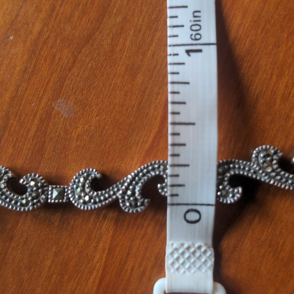 Judith Jack sterling silver marcasite bracelet - Picture 7 of 7